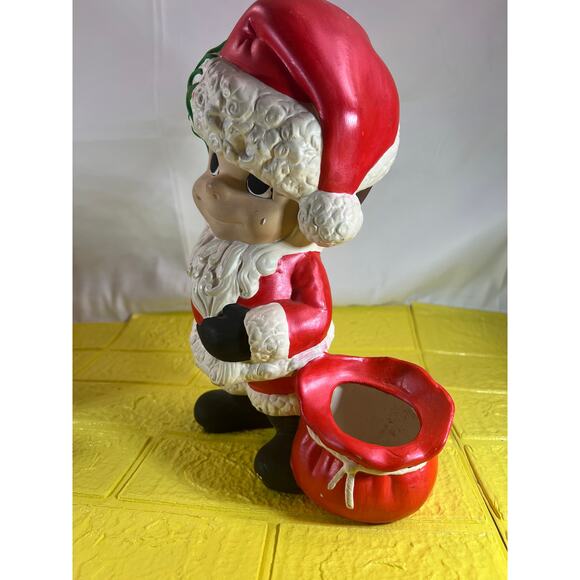 Vintage Ceramic Atlantic Mold Santa Elf Helper Christmas Santa Claus 11" - Picture 7 of 15
